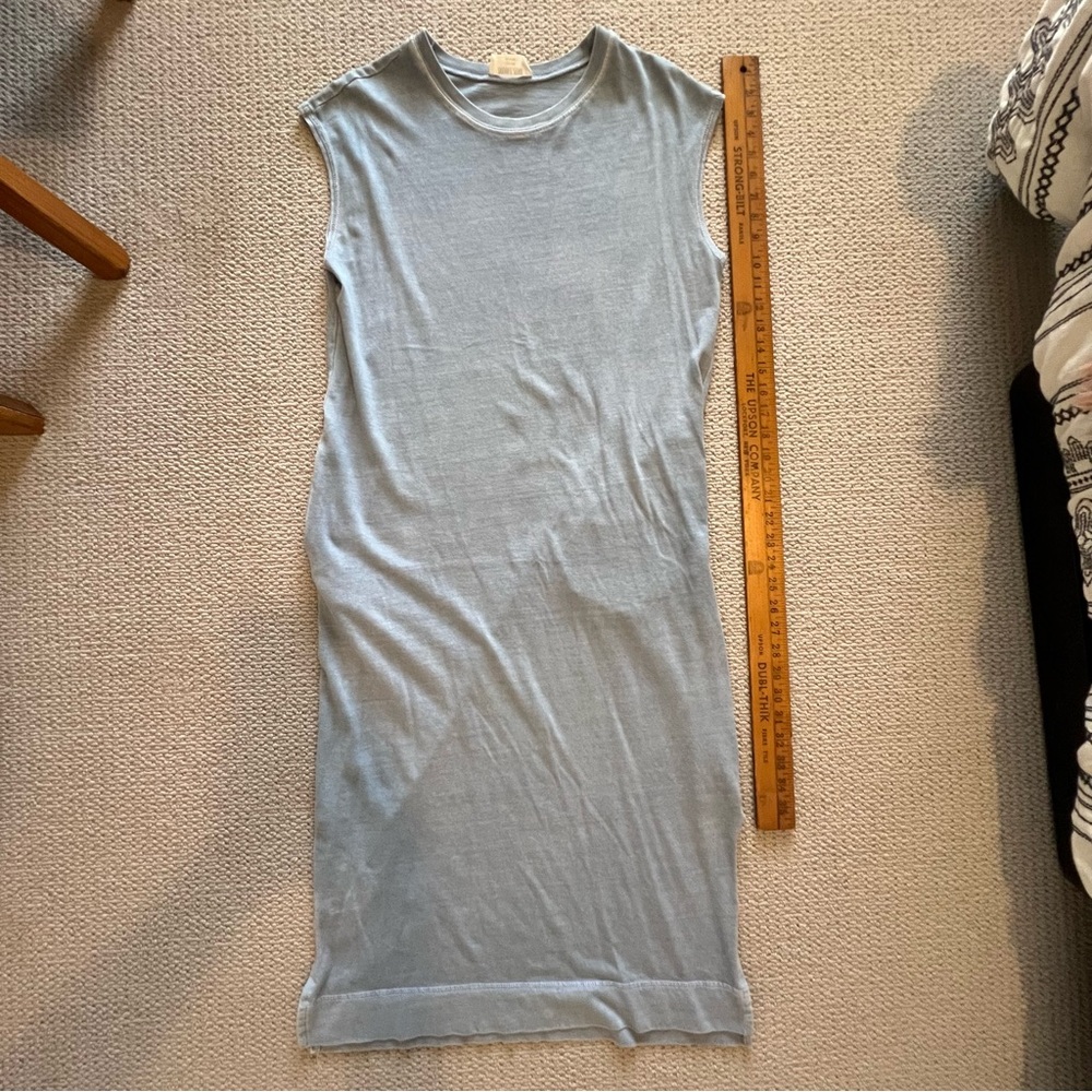 Double Zero Light Blue Midi Dress Size Large - Picture 7 of 8